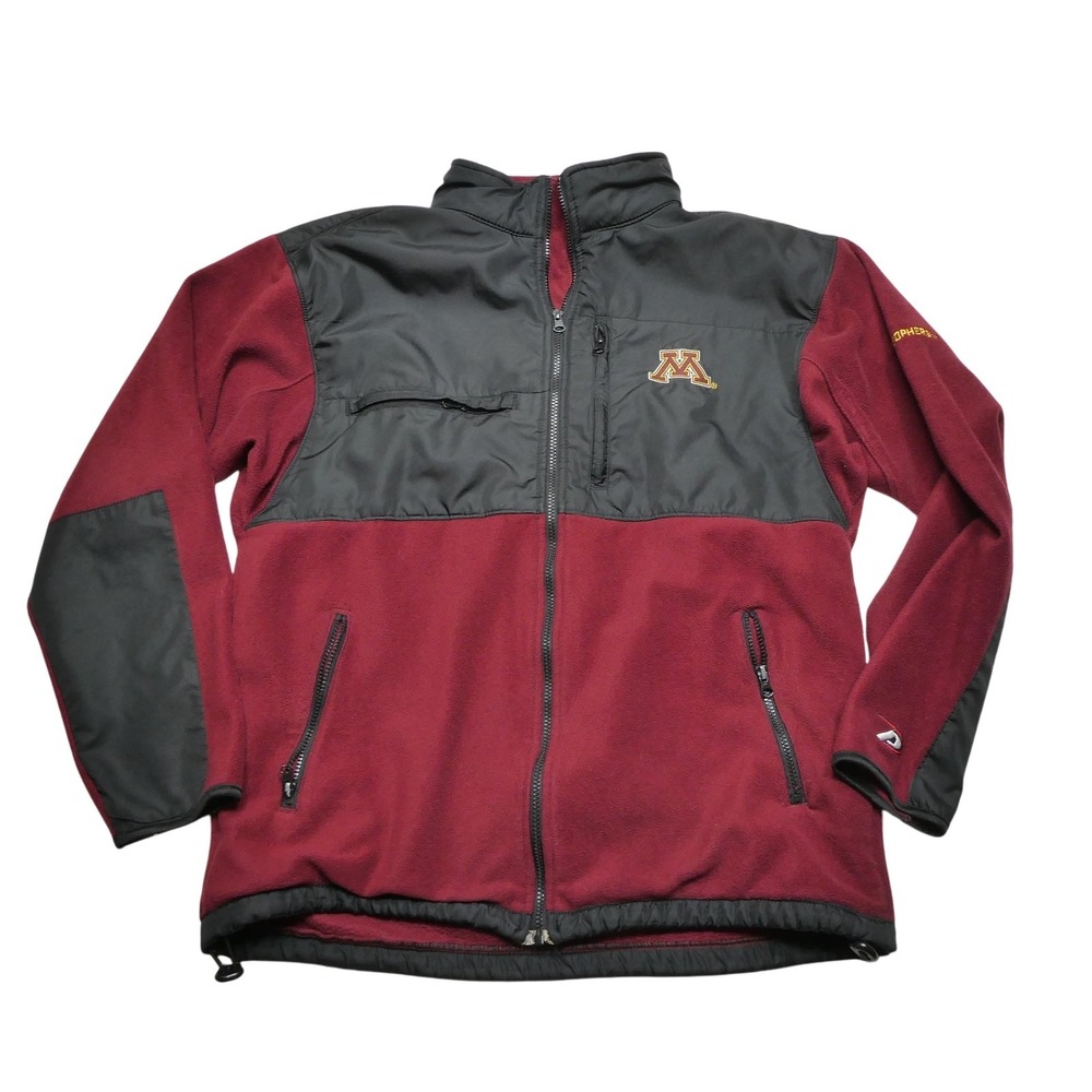 Minnesota Golden Gophers Jacket Mens Large Maroon Black NCAA College Pro Player